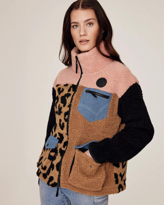 Pink and leo teddy jacket