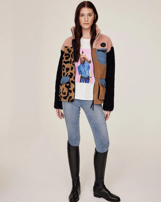 Pink and leo teddy jacket