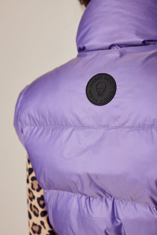 Lilac riding puffer vest