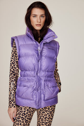 Lilac riding puffer vest