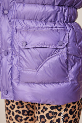 Lilac riding puffer vest