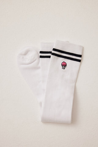 Sporty riding socks white