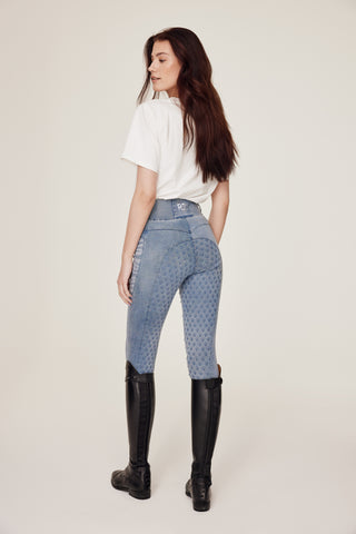 Light blue jeans breeches